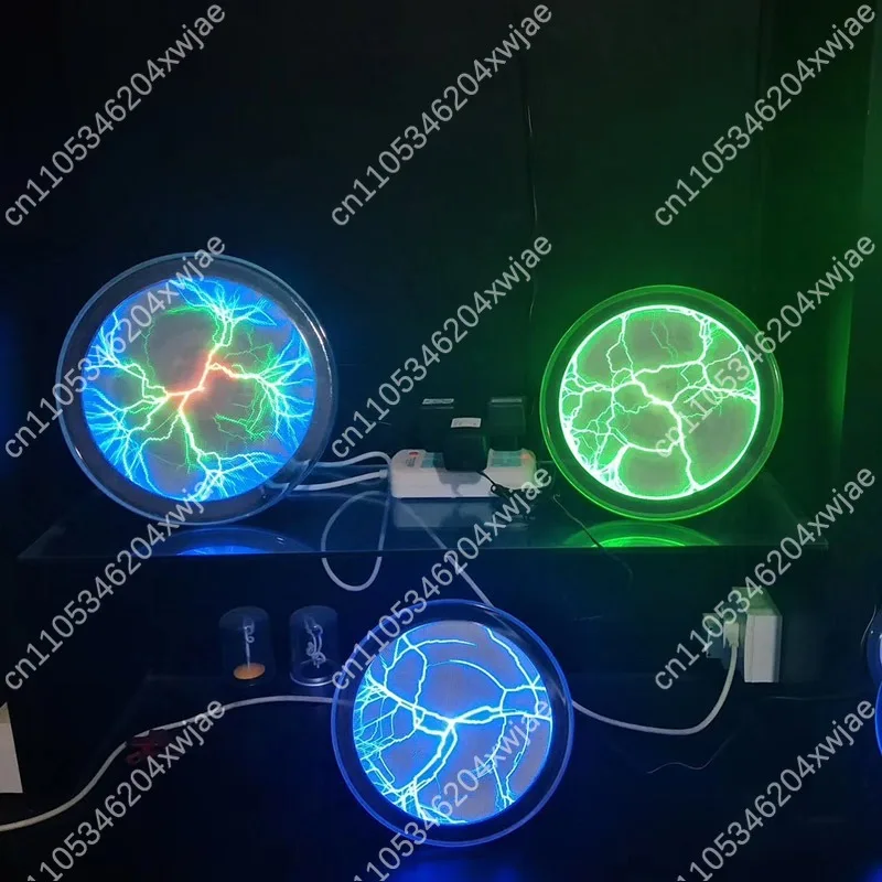 Plasma Disk 6 Inch 15cm Touch & Sound Activated USB Lightning Lamp 3 Colors Magic Electric Light for Party Decor
