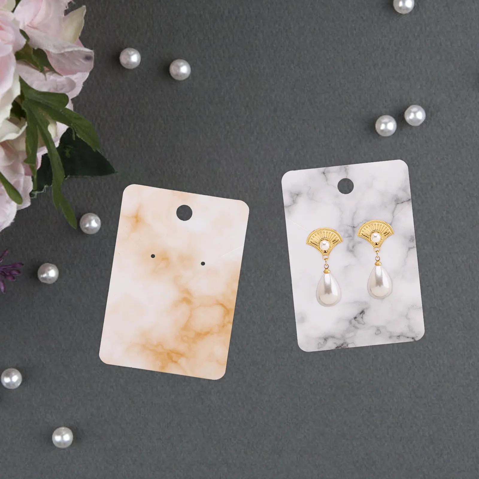 

1Set Jewelry Display Cards Organizer Stable Necklace and Earring Display Holder Cards Suitable for Small Jewelry Crafts