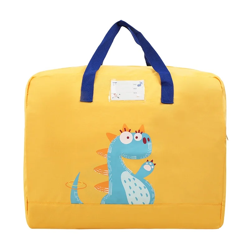 

Thickened Quilt Storage Bag Oxford Children Cartoon Dinosaur Moisture-proof Clothes Portable Kindergarten Quilt Storage Bag Hot