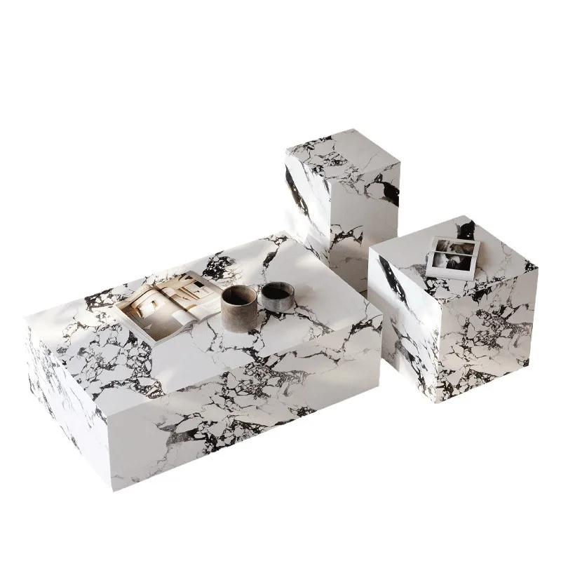 

Coffee table rock slab coffee table living room household rectangular Internet celebrity small coffee table