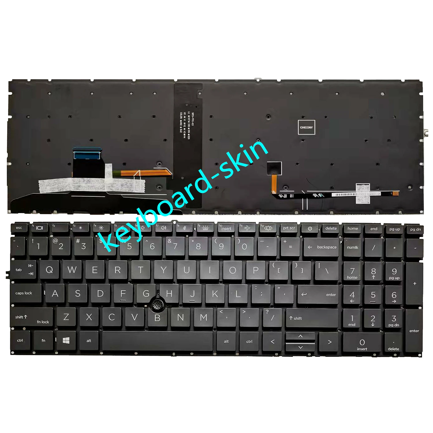 Новая американская клавиатура с подсветкой для HP Elitebook 850 G7, 850 G8, 855 G7, 855 G8, Zbook Firefly 15 G7, 15 G8 (HSN-136C-5, HSN-141C-5, HSN-143C-5)
