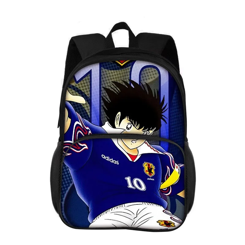 Captain Tsubasa Round Front Bag Backpack Versatile Fashion Trend Cartoon Boy and Girl School Birthday Best Gift
