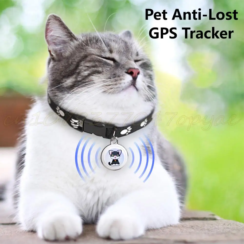 Pets Anti-Lost GPS Tracker Bluetooth Smart Wearable Waterproof Locator Real-time Tracking Dog Cat Collar Find Device Mini Finder