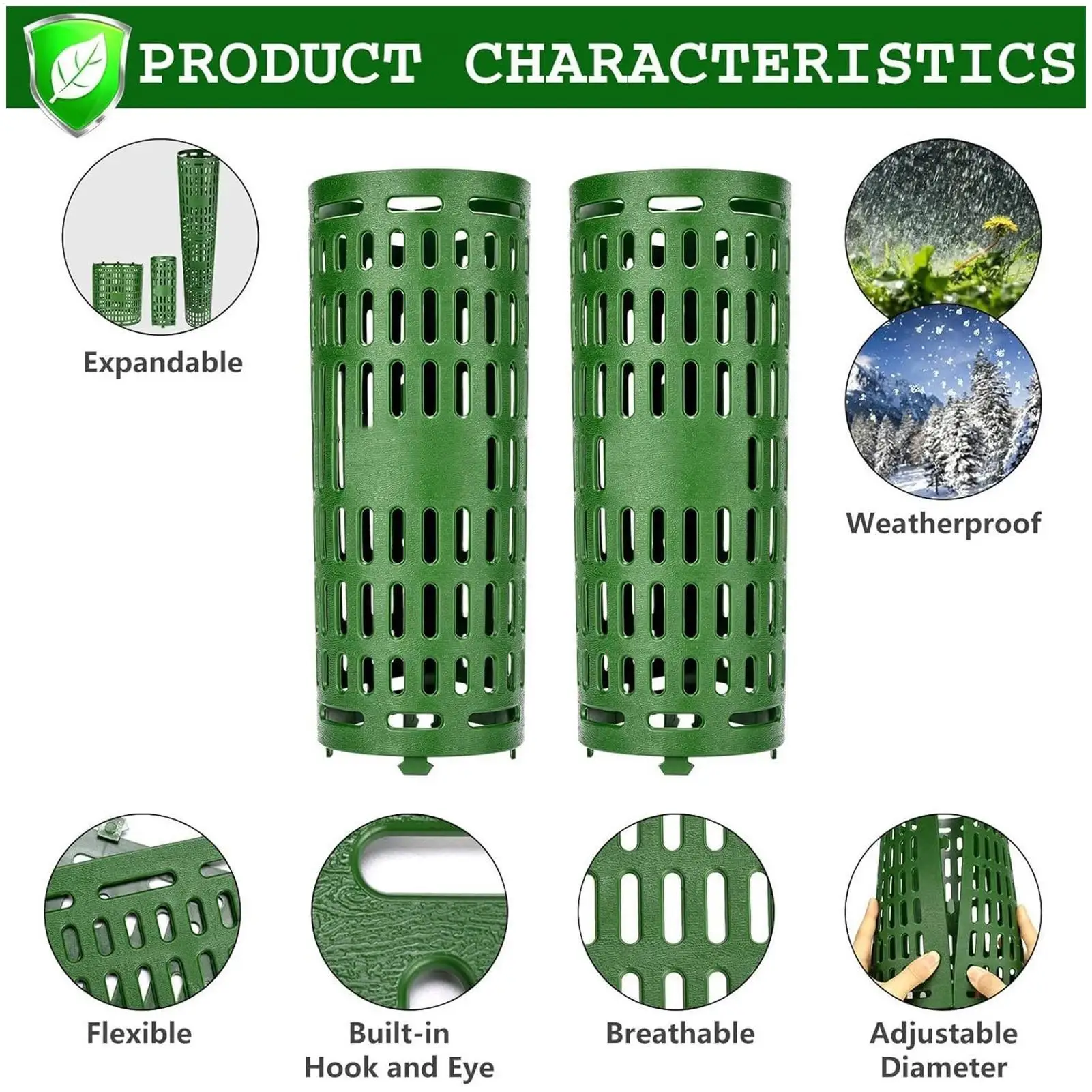 

10Pcs/set Tree Trunk Protector Bark anti-bite garden Plant Trunk Protection Fence Weather-resistant Plant Protection Guard