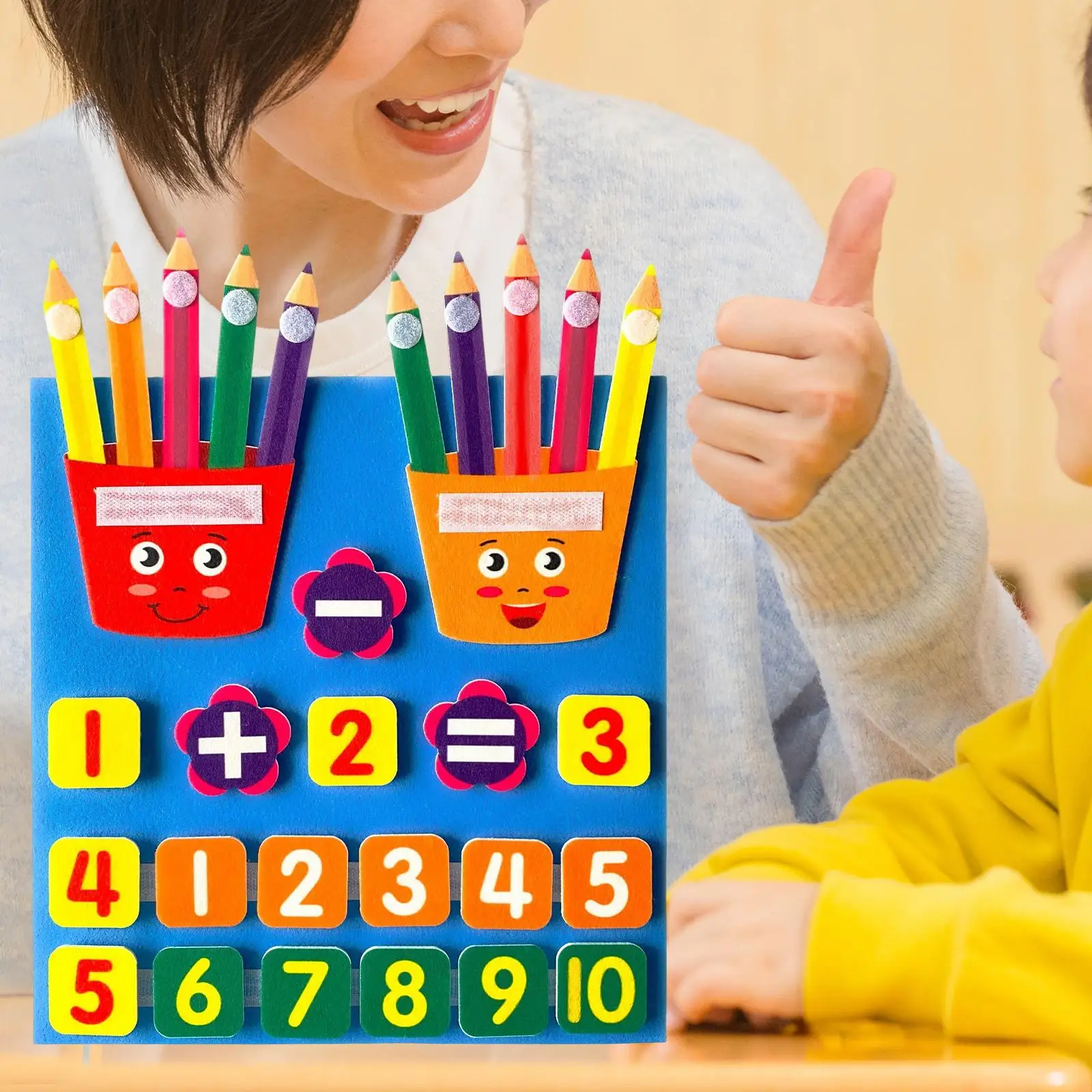 Juego de juguetes educativos de matemáticas para niños: aprendizaje de contar y números