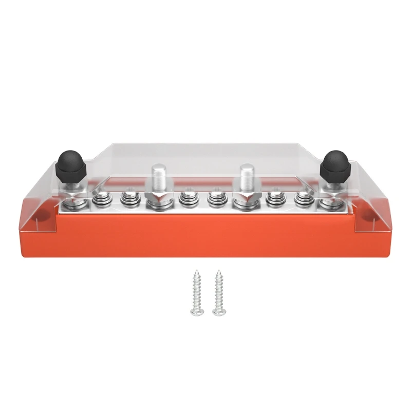 Bus Bar Heavy Duty Module Design Power Distribution Block 48V for DC Busbar Box with 4x M6 Terminal Studs