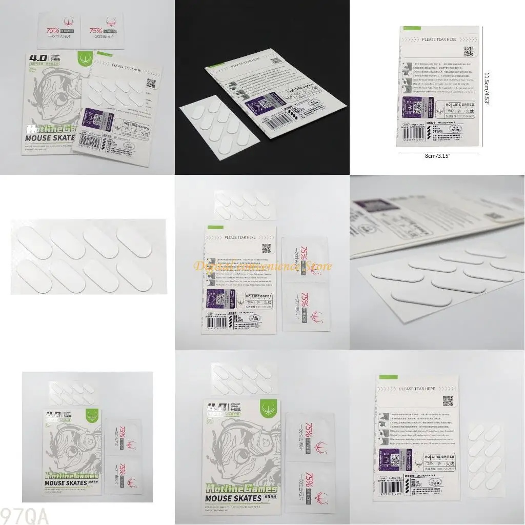 

97QA Горячая линия Game Gaming Mouse Clates Mouse Mouse Ноги Glids Glides Feet Pads 2pcs