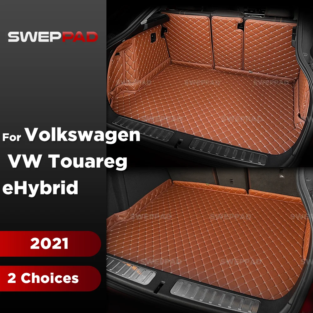 

Коврик для багажника, совместимый с Volkswagen VW Touareg eHybrid 2021, коврик в багажник (и задний левый и правый боковой коврик), вкладыши для багажника, спинка