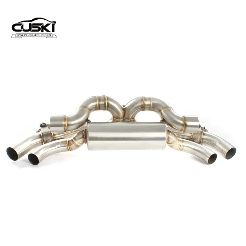 High performance cat back exhaust system suitable for Porsche 911 (992) 3.0T 2020-2023 racing, quality stainless steel exhaust