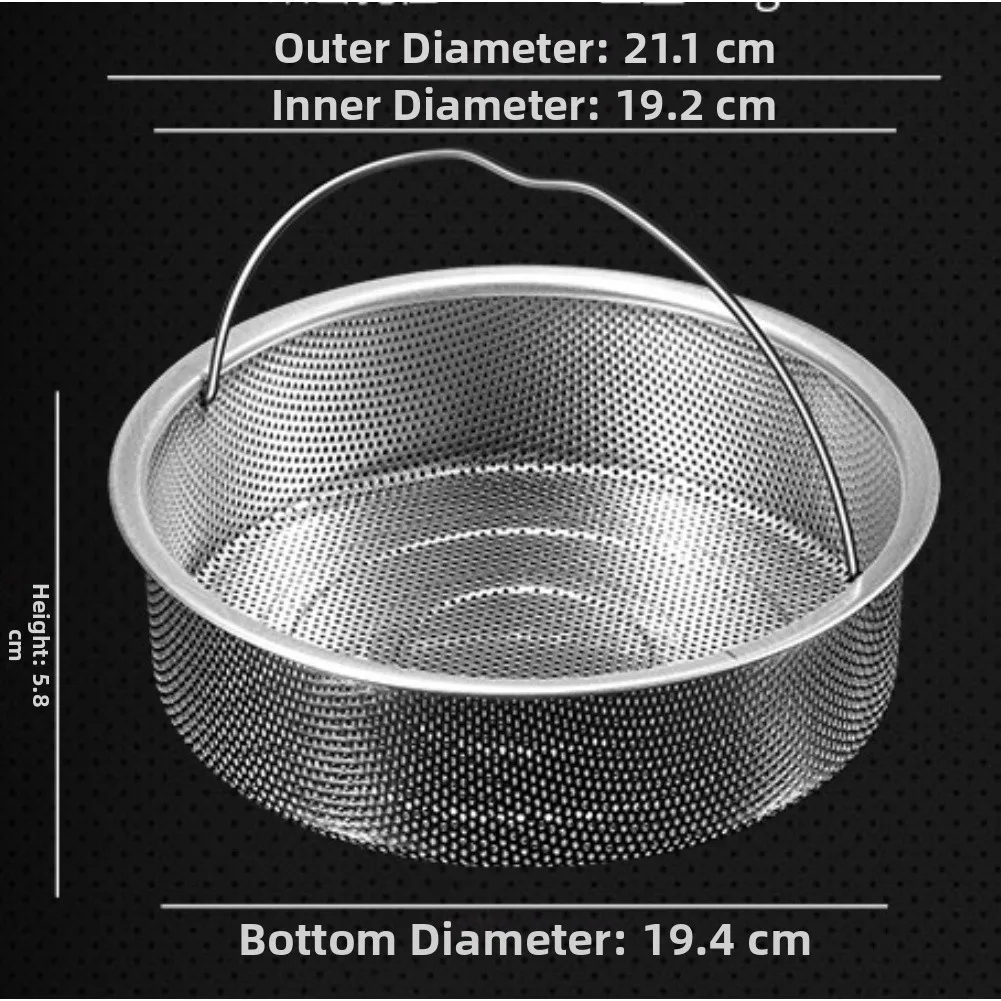 Vegetable Strainer Steamer Basket Vegetable Steaming Even Steam Distribution Quick Water Drainage For Rice Cooker