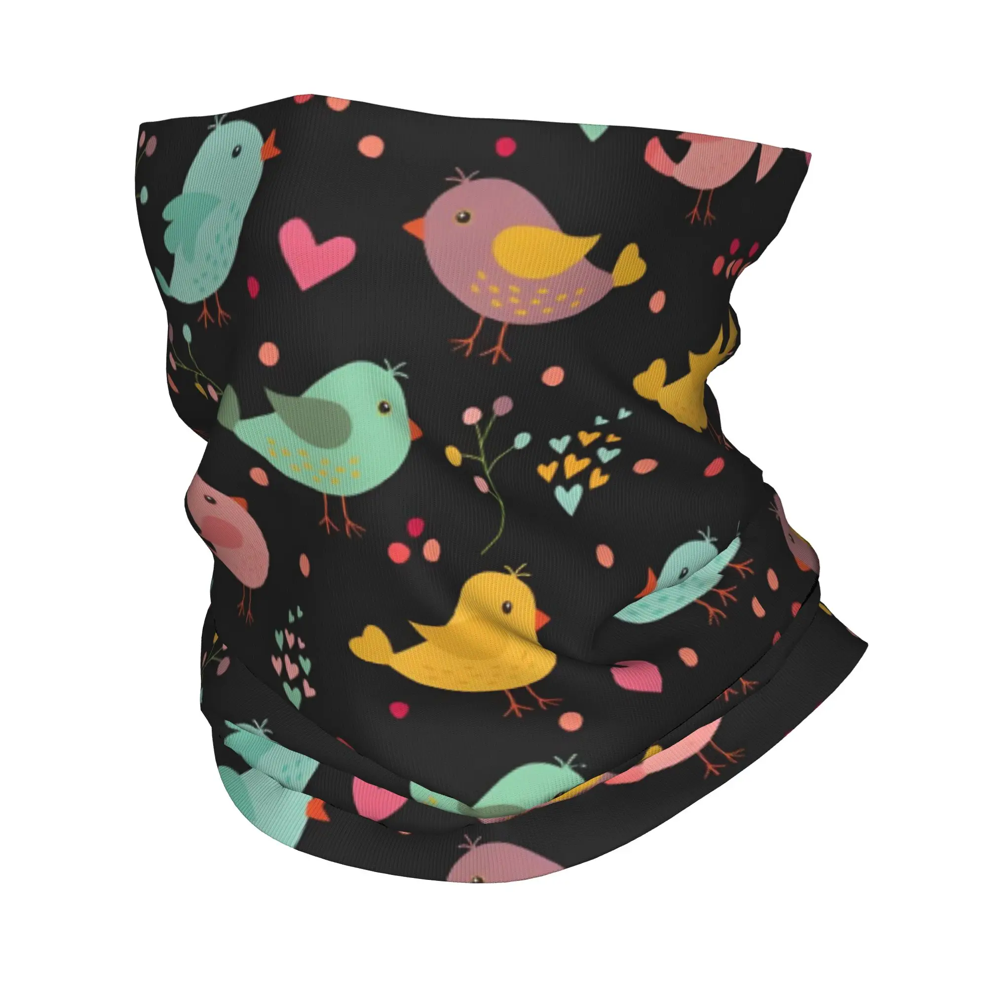 Custom Parrot Bird Neck Gaiter Women Men UV Protection Winter Cute Parrot  Bandana Scarf for Hiking