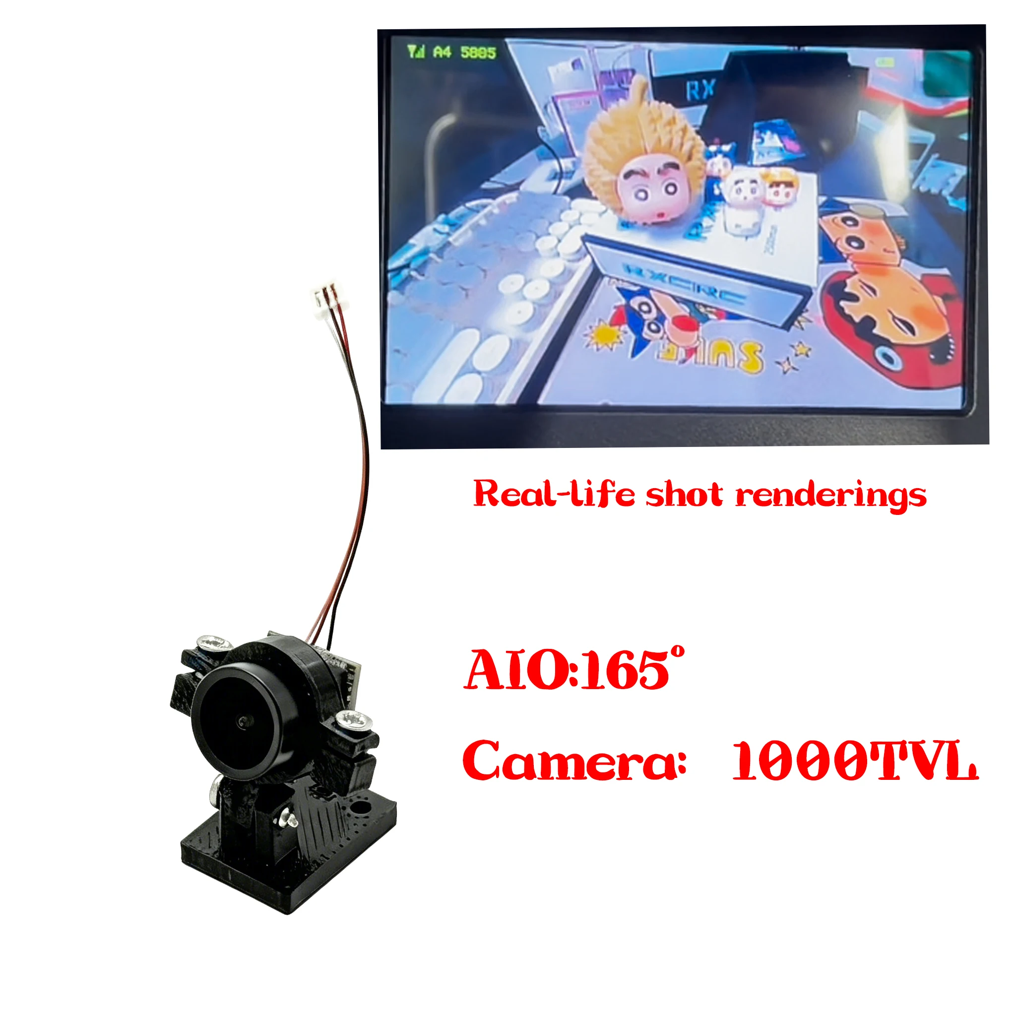SLONWAKE Ultra Light, Only 1g 5.8G mini FPV Camera CMOS 1000TVL AIO 168° 10mm FPV Camera Freestyle Drone Quadcopter Model