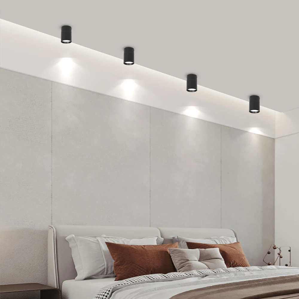 Foldable Downlight LED Spotlights 3 Color Change Room Decor Lamp 220v Home Ceiling Lamp for Bedroom Living Room Led Spot Kitchen