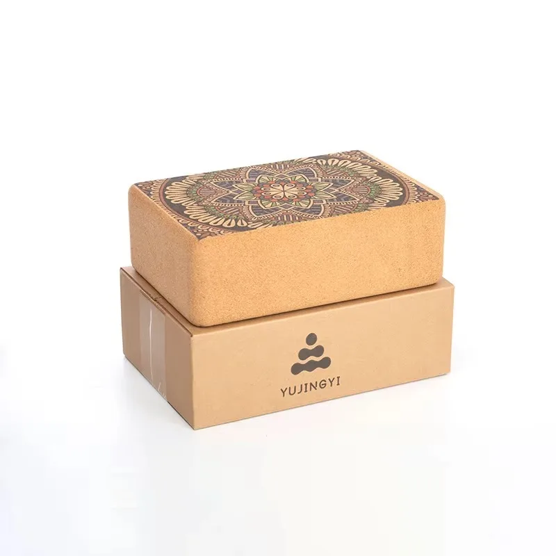 YTYIN OEM High-Density Recycled Cork Yoga Block Bricks Large 3*6*9 Inch Exercise Block Set Colored Yoga Block Bricks