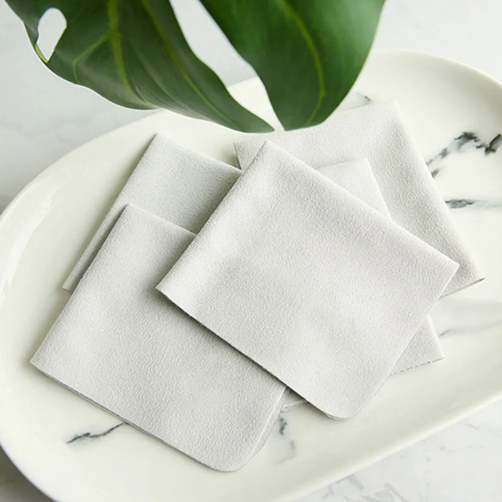 

6Pcs Soft Microfiber Eyeglass Cleaning Cloth Lens Cleaner Wipes Reusable Portable Glasses Phone Screen Cleaner