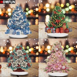 HOMFUN DIY Diamond Painting Special Shape Drill Desk Ornament Crystal Christmas tree Embroidery Rhinestone Home Tabletop Decor