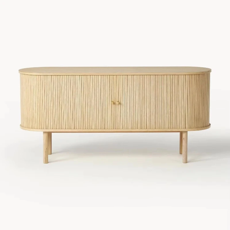 

Modern sideboard solid wood natural color home and apartment furniture