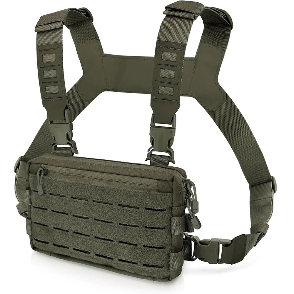 

Outdoor Tactical Chest Bag for Men Running Front Chest Bag Multiple Pockets Backpack Hunting EDC Vest Chest Tactical Bag