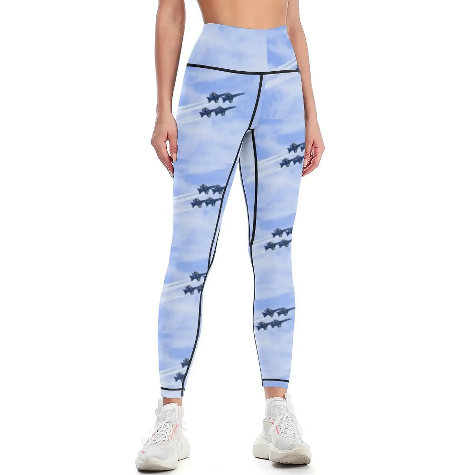 Blue Angels jets Leggings Mujer cintura alta Mujer deportes Leginsy push up Ropa deportiva mujer Leggings