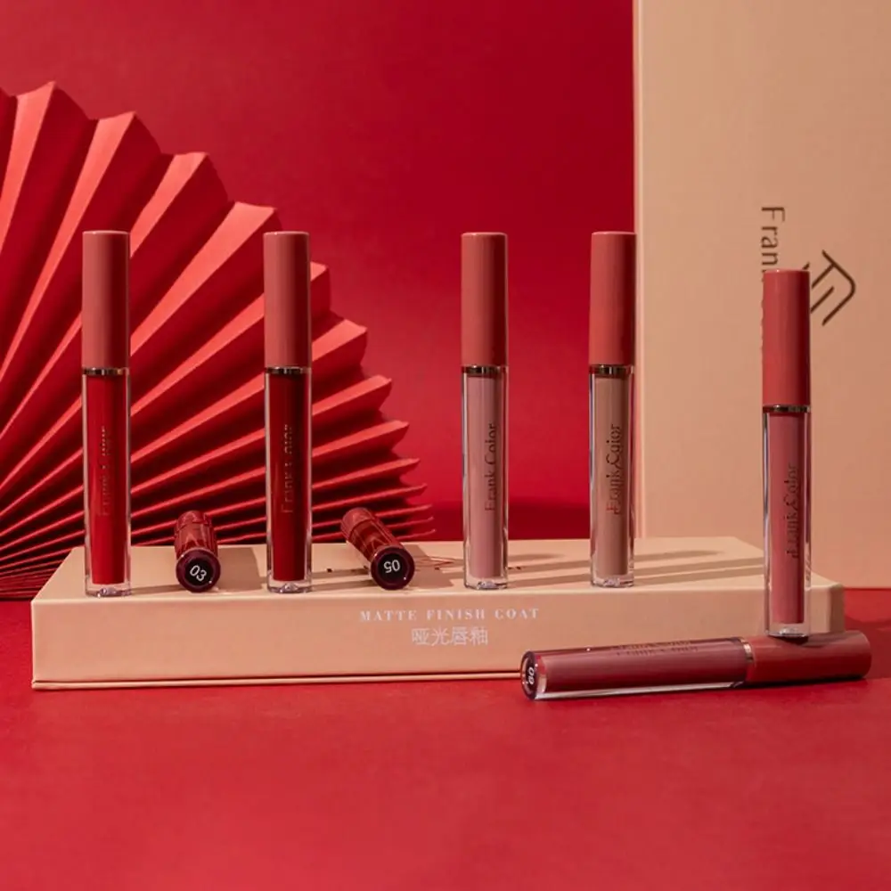 

12PCS Soft Mist Matte Velvety Lip Glaze Long-lasting Easy To Color Matte Lipstick Suit Waterproof Not Fading Liquid Lipstick