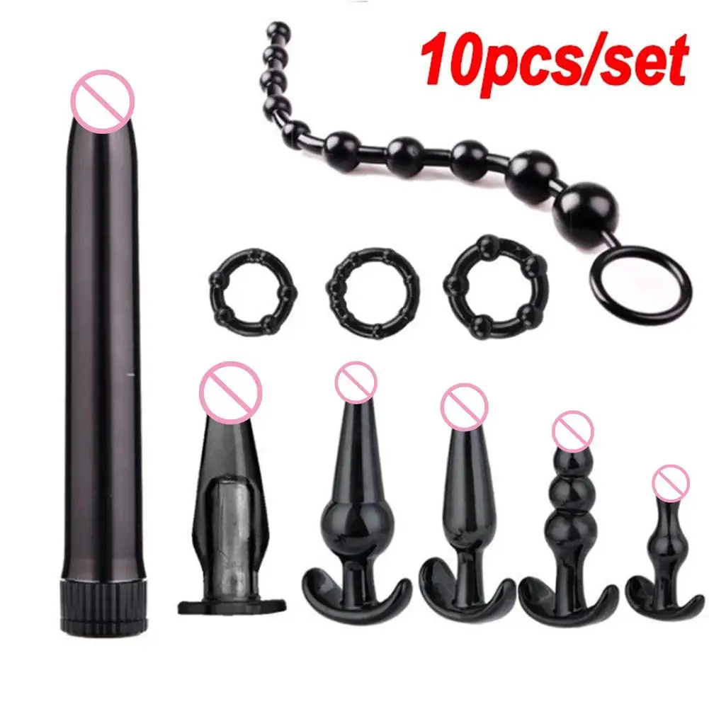 

4/8/10pcs Safe Silicone Butt Plug Dildo Masturbation Anal Plug Vaginal Plug Sex Toys For Woman Men Anal Dilator Toys for Gay