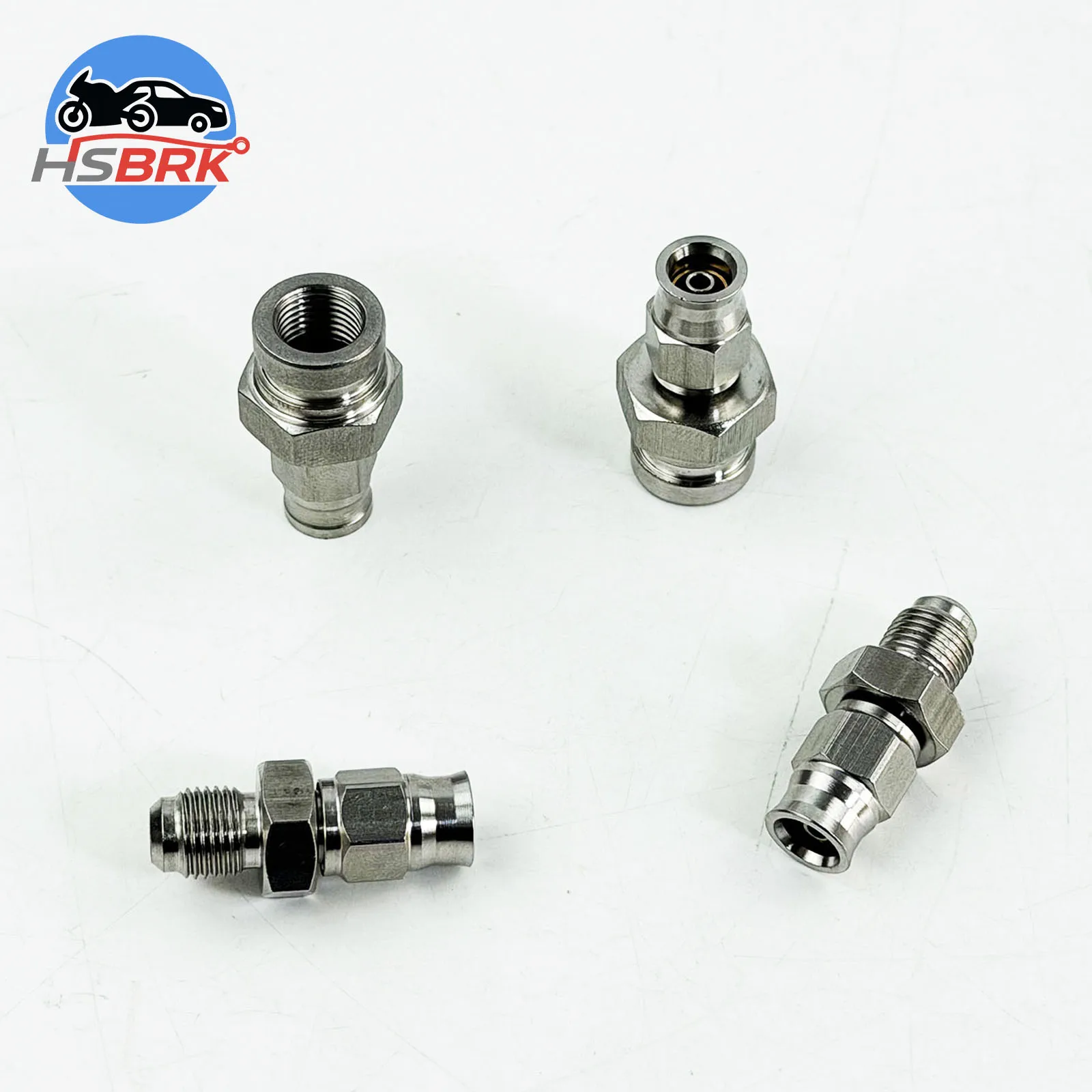 AN3 quick brake outer wire joint stainless steel modified steel throat horn mouth/round mouth motorcycle brake oil pipe joint