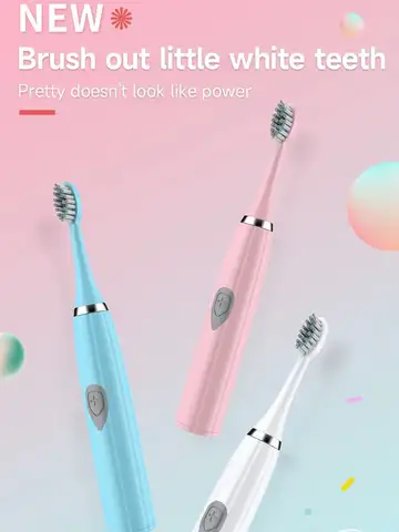 Electric Toothbrush for Adults Soft DuPont Bristle Portable Battery Endurance IPX6 Waterproof Intelligent Effective Oral Care
