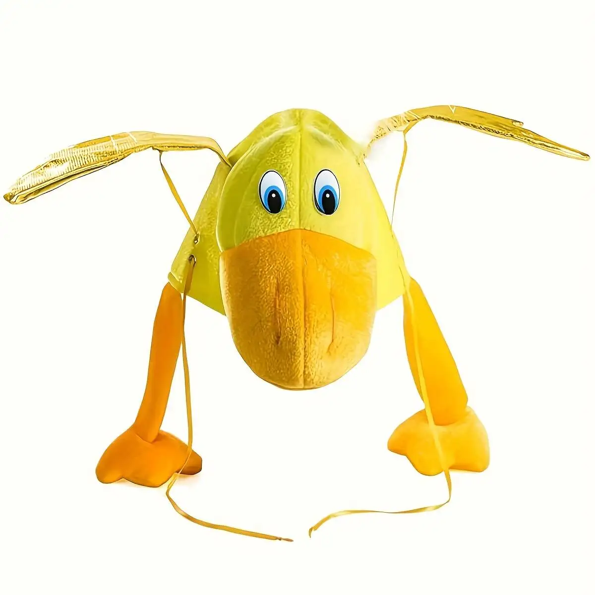 New Flapping Duck - Cute Farm Animal Costume Accessory, Polyester Unisex Role Play Hat Suitable For Themed Parties, Cheerleading