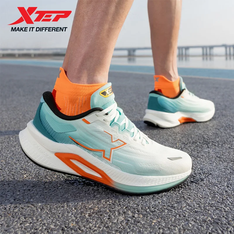 Xtep Tancheng 2.0 Professional Running Shoes for Men 2025 Spring Shock-absorbing Rebound Mesh Breathable Sneakers 975119110020