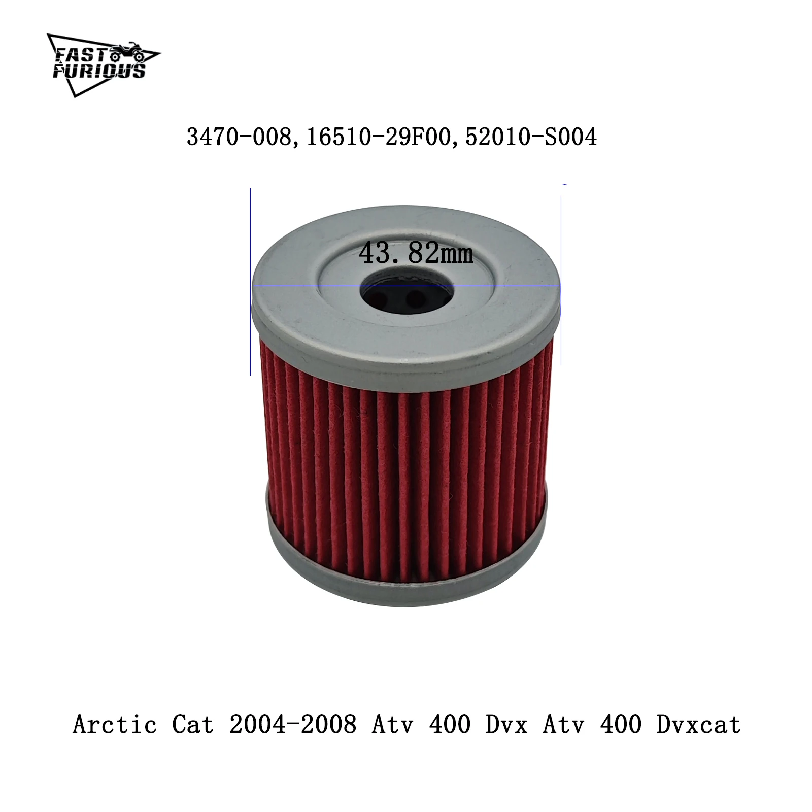 

Масляный фильтр 3470-008, 16510-29F00,52010-S004 для Arctic Cat 2004-2008 Atv 400 Dvx Atv 400 Dvxcat