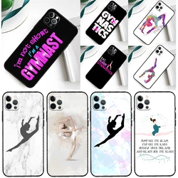 Love Gymnastics Phone Case For iPhone 16 15 11 12 13 14 Pro Max Mini X XS Max XR Plus SE2 Full Protection Cover