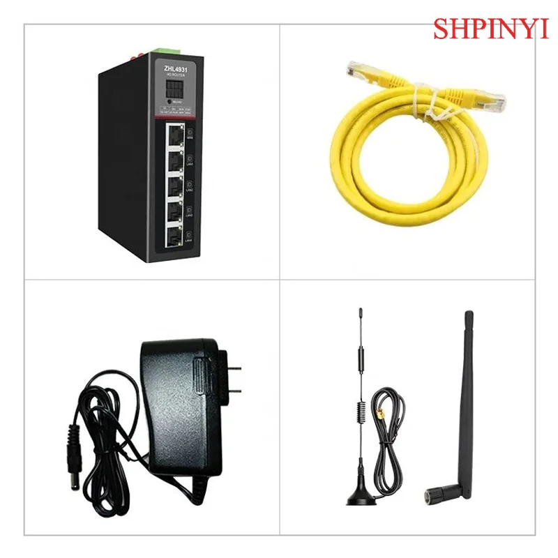 MQTT التحكم عن بعد JSON تنسيق الحصول على البيانات بوابة IOT مع منافذ LAN WAN 4G جهاز التوجيه الصناعي