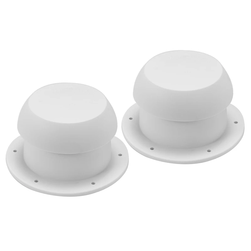 2X Round Mushroom Head Shape Ventilation Cap For Rv Accessories Top Mounted Round Exhaust Outlet Vent Cap