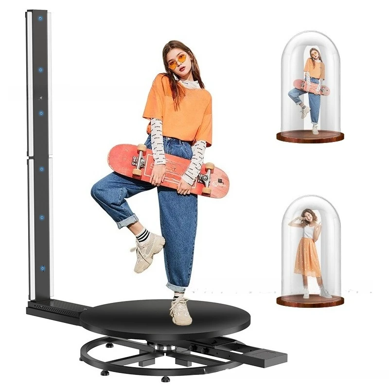 

High-precision rotating 3D scanner portrait acquisition, real figure full color data collection equipment model