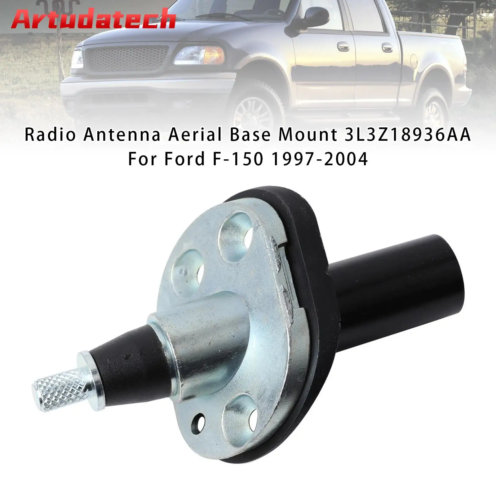 

Artudatech Radio Antenna Aerial Base Mount 3L3Z18936AA For Ford F-150 1997-2004