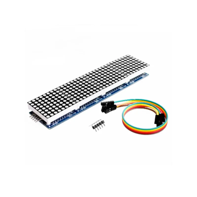 وحدة MAX7219 Dot Matrix، التحكم في شاشة 4 في 1 لوحدة الشريحة الواحدة، وإرسال كابل 5P (H6A4). #6