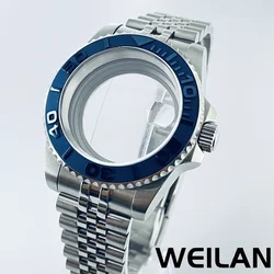 40mm NH34 NH35 NH36 NH38 NH39 NH70 ETA2824 PT5000 Movement Silver Watch SUB Case Ceramic Bezel Sapphire