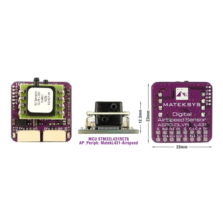 MA TEK Mateksys DIGITAL AIRSPEED SENSOR ASPD-DLVR for Rc Drone/Quadcopter/Airplane DIGITAL AIRSPEED SENSOR ASPD-DLVR L431