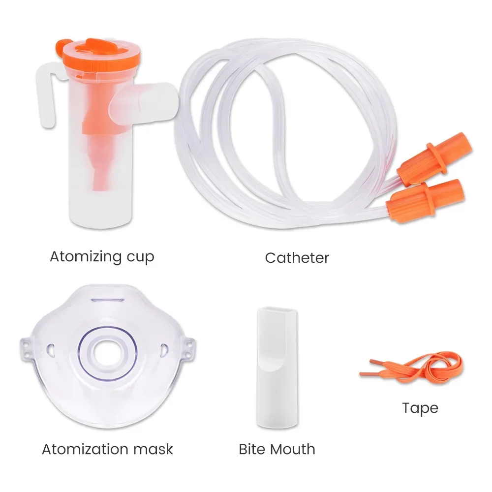 Nebulizer Mask for Compressor Nebulizer Machine accessory Set Adult Kid Asthma Cough Inhaler Mouthpiece Tubing Runny Nose Home