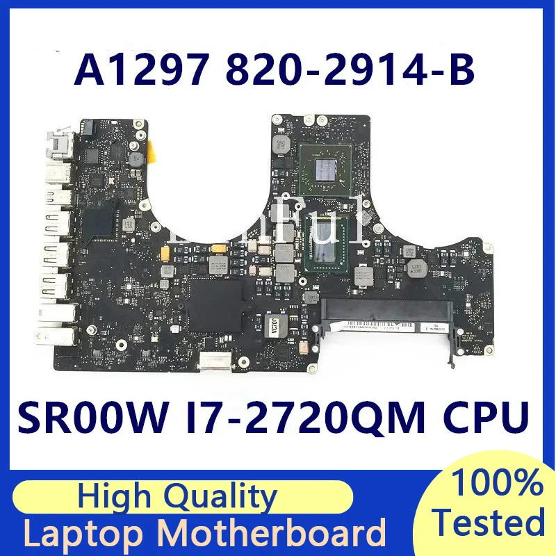 

Mainboard For Apple MacBook A1297 Logic Board Laptop Motherboard 820-2914-B 2.2GHZ W/ SR00W I7-2720QM CPU 100% Fully Tested Good