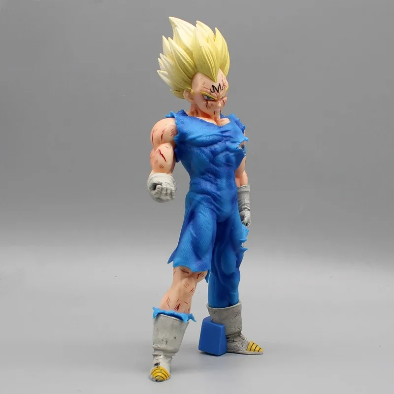 20cm Dragon Ball Majin Vegeta bitwy uszkodzenia figurki Anime Vegetagk niebo Pvc kolekcja Model figurki zabawka do dekoracji prezent