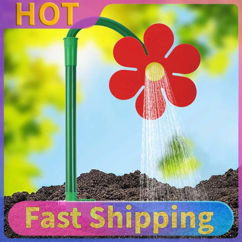 Crazy Dancing Flower Water Sprinklers 360 Degree Rotating Funny Sun Flower Dancing Daisy Lawn Sprinkler Flower Sprinkler
