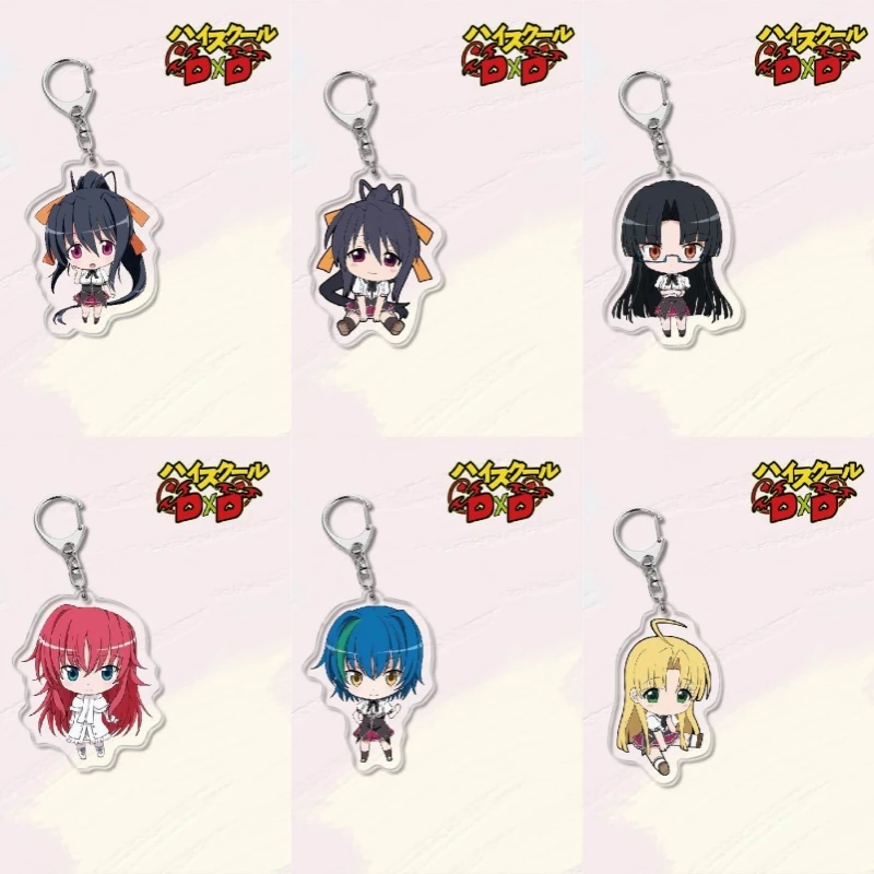 Anime High School DxD HERO Acryl Schlüsselanhänger Anhänger Rias Kureha Zubehör Auto Schlüssel Kette Schlüssel Ring Telefon Tasche Hängen Schmuck