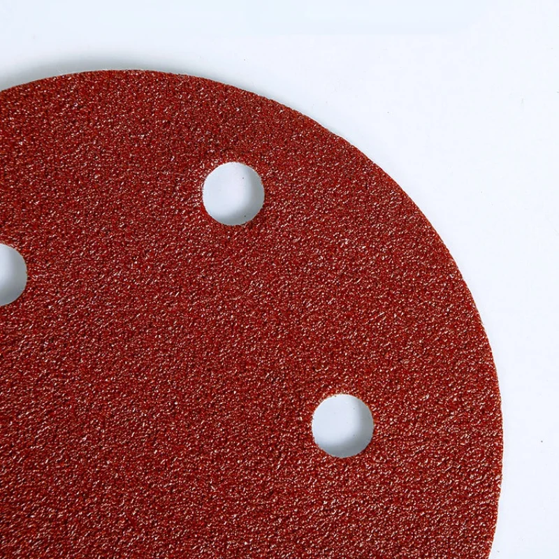 1Pcs 8 Hole 125mm Sandpaper Round Sanding Discs Hook Loop Sanding Paper Buffing Sheet Sandpaper 6 Hole Sander Polishing Pad