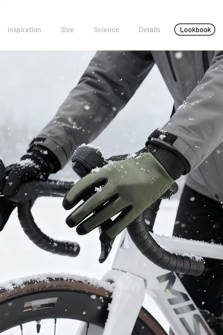 EVR Winter-Fahrradhandschuhe, winddicht, Fleece, Thermo-Vollfinger-Fahrradhandschuhe, Herren- und Damen-Fahrradhandschuhe für Rennrad, MTB, Outdoor-Sport – Detail 12