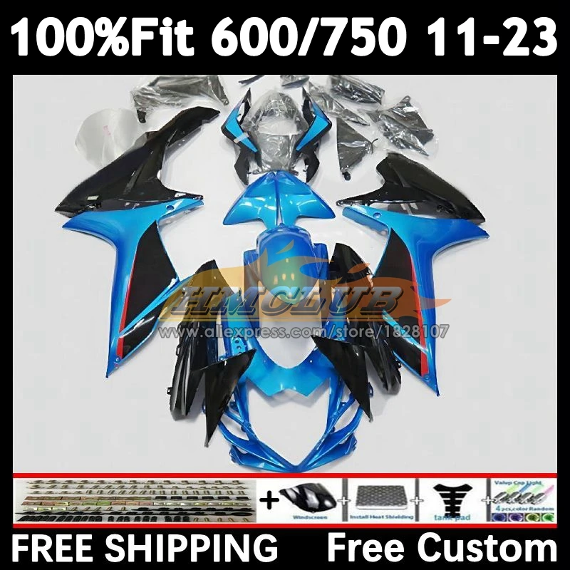 Body For SUZUKI GSXR 600 750 2018 2019 2020 2021 2022 2023 blue stock 17No.60 K11 GSXR600 GSXR750 18 19 20 21 22 23 24 Fairing