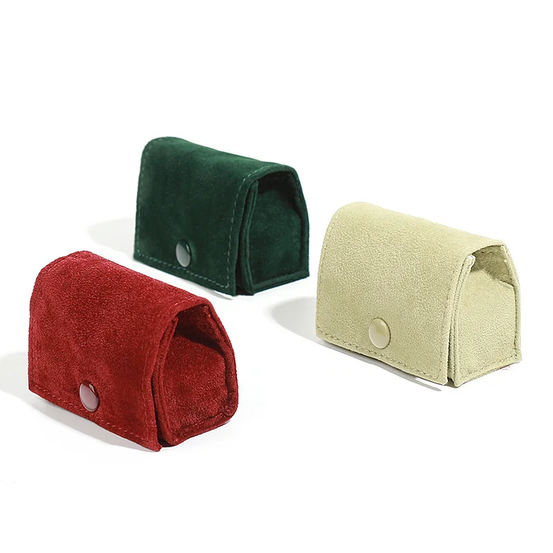 Mini Portable Cloth Bag Jewelry Box Ring Box Ear Studs Earring Box Small Jewelry Earrings Travel Portable Ring Box