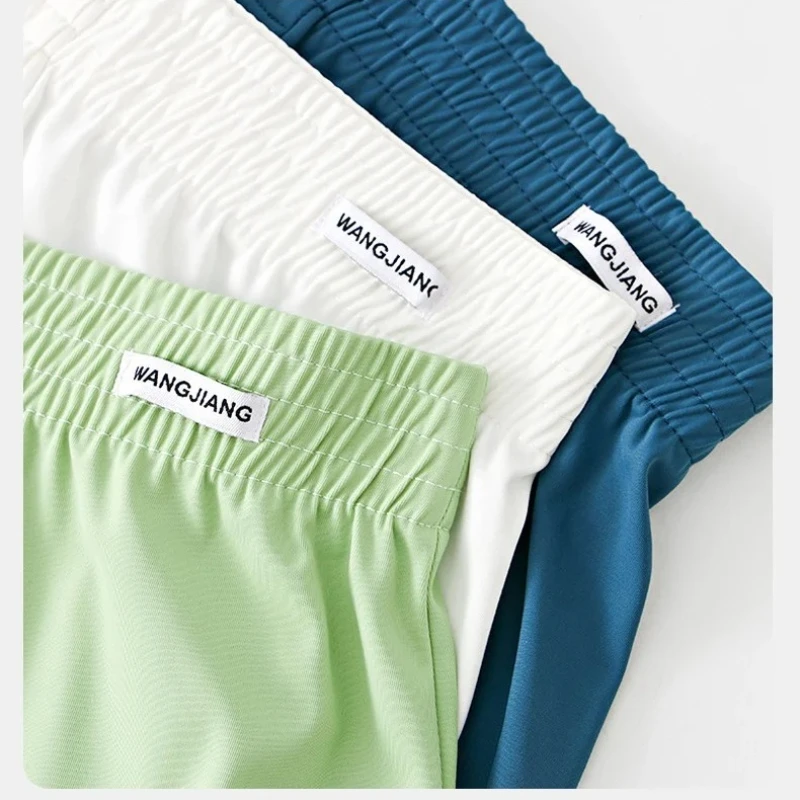 Summer Mens Arrow Shorts Ice Silk Underwear Sleepwear Panties Boxers Shorts Underpants Loose Cool Breathable Sleepwear Pants view 3