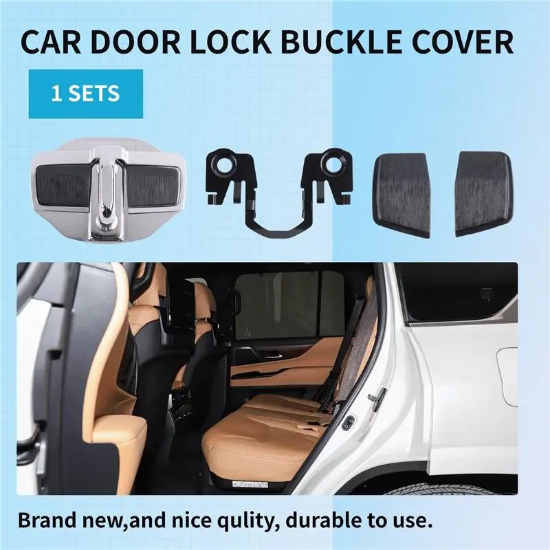 YSS-1Set Car For Door Lock Buckle Upgraded Stabilizer Cover Latches Stopper For Lexus-Toyota Series Eliminate Abnormal Space