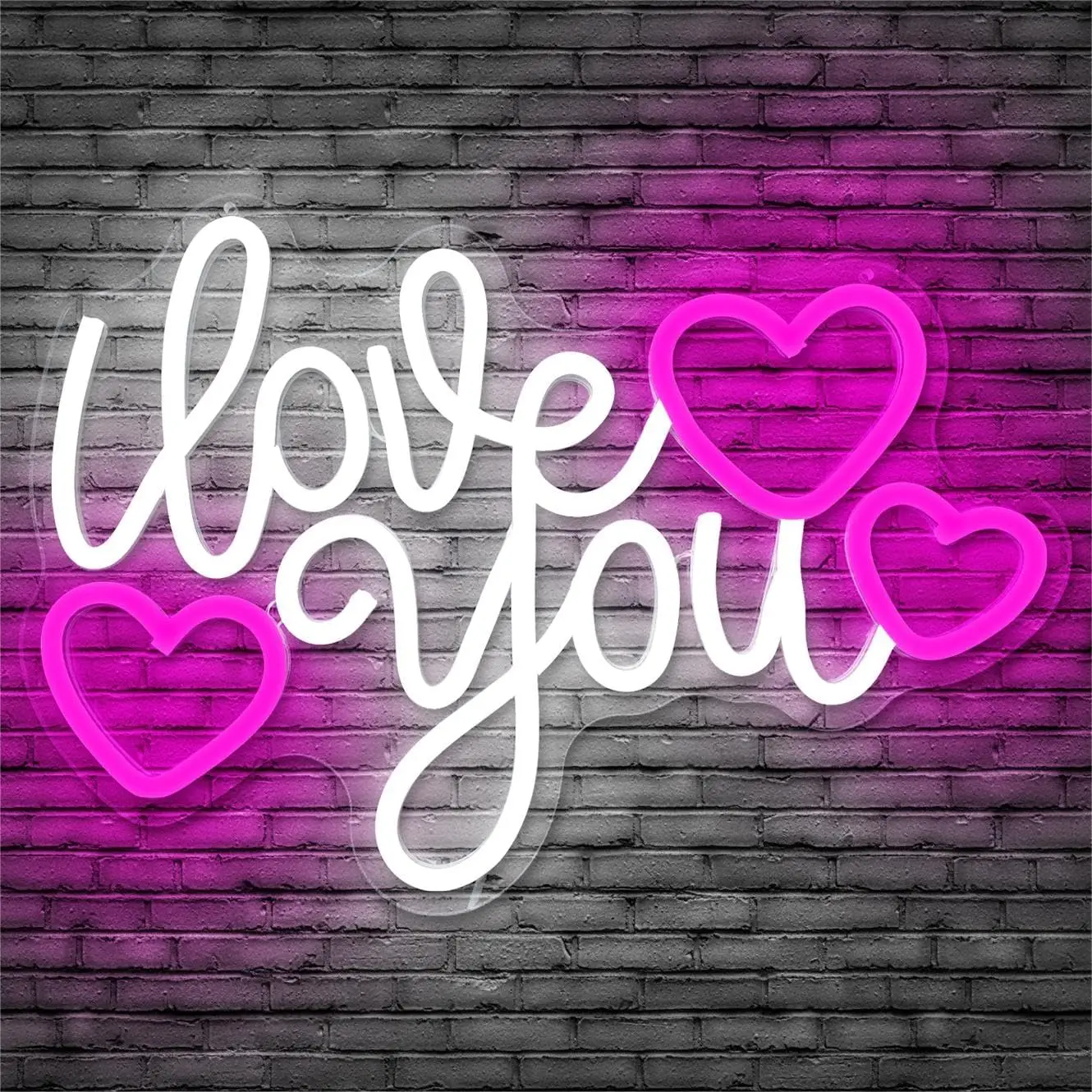 

Valentine's Day Neon Sign - Dimmable LED Wall Decor, USB Powered Love Light for Bedroom, Bar, Party. Perfect Gift for Lover.